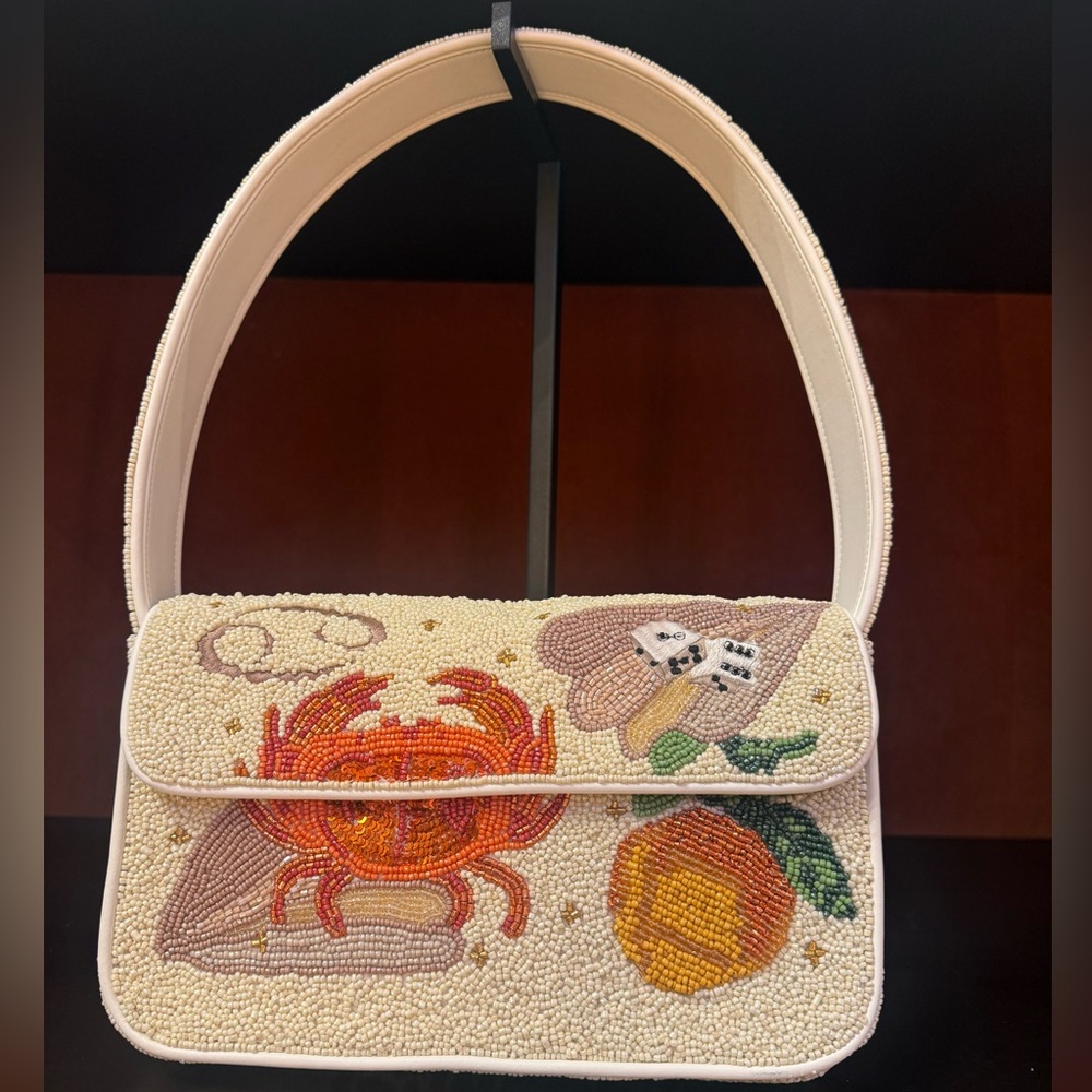 STAUD ZODIAC BEADED TOMMY BAG CANCER - Picture 6 of 6